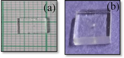 a NaCl crystal grown from slow cooling technique. b NaCl crystal grown ...