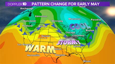 May Outlook; Wetter month expected, shift in our weather pattern | 10tv.com