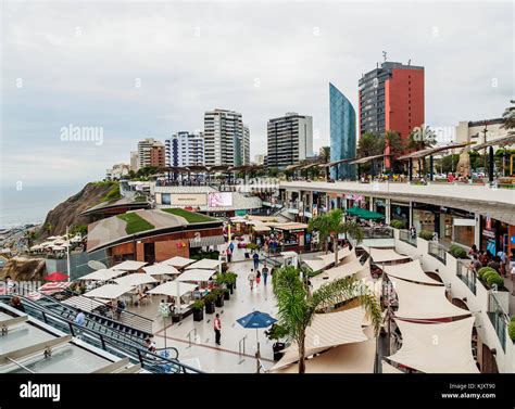 Larcomar Shopping Center, Miraflores District, Lima, Peru Stock Photo ...