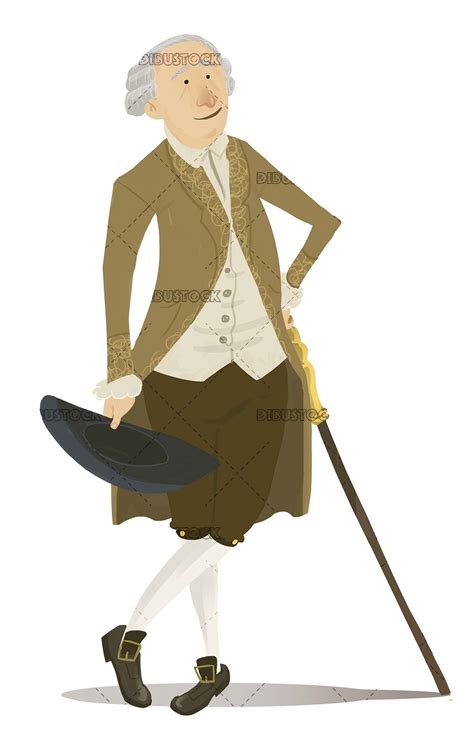 A bourgeois man with a hat and cane | Man, Illustration, History