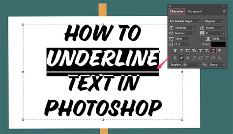 2 Ways to Underline Text with Custom Styles in Photoshop