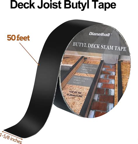 Joist Tape for Decking 1 to 5/8 Inch x 50 Feet Deck Flashing Tape Joist ...