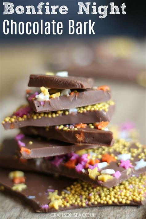 Bonfire Night Desserts: Firework Chocolate Bark | Chocolate bark ...