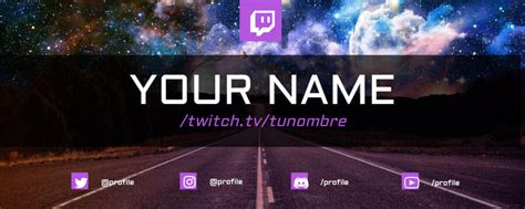 Twitch Profile Banner Template