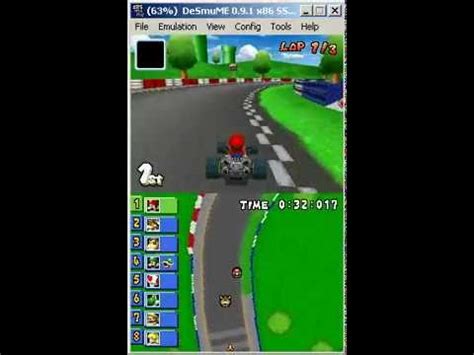 DeSmuME DS Emulator - Playing Mario Kart .nds rom - YouTube