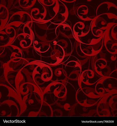 Red floral background Royalty Free Vector Image