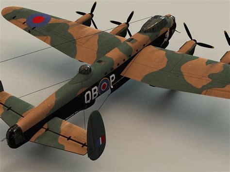 Avro Lancaster 3D Model .max .obj .3ds .c4d .lwo .lw .lws .ma .mb ...