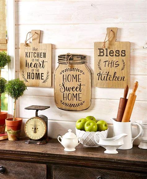 Cutting Board-Look Wall Decor | Favorites | Rustic wall decor, Kitchen ...