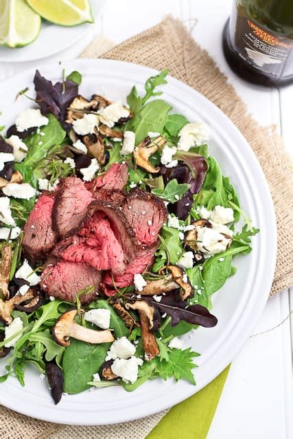 Leftover Roast Beef Salad with Shiitake Mushrooms and Soft Goat Cheese ...