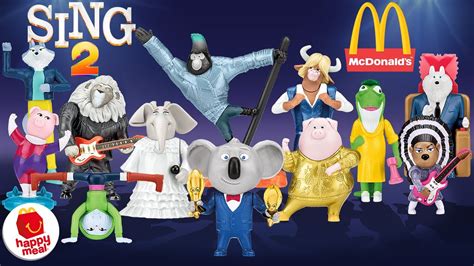 Sing 2 McDonalds Happy Meal Toys December 2021 Complete Set - YouTube