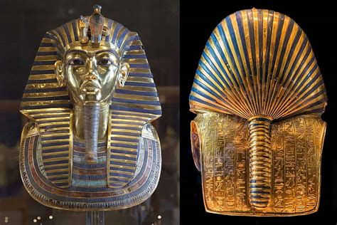 What does Tutankhamun's death mask represent?