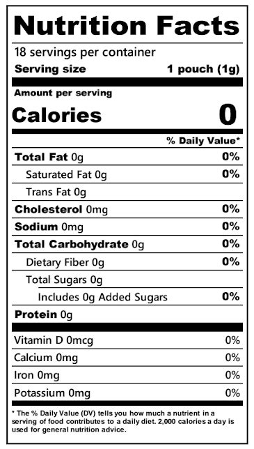 What are the nutrition facts of Grinds? – Grinds Coffee Pouches Help Center