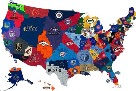 NFL Teams Logos | Pro Sports | College Football Map