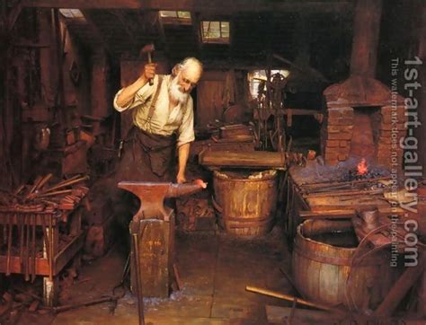 The Blacksmith Jefferson David Chalfant | Oil Painting Reproduction ...