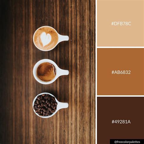 Warm Coffee | Food startup, Brand color palette, Color