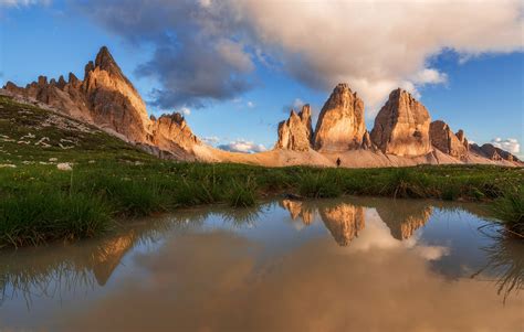 Dreamy Pixel | Sunset reflections of Tre Cime di Lavaredo - Dreamy Pixel