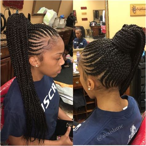 23 Renewed Goddess Braids Ponytail Hairstyles