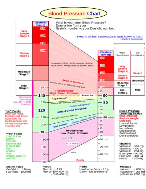 Summaries of Blood Pressure Chart Free Download