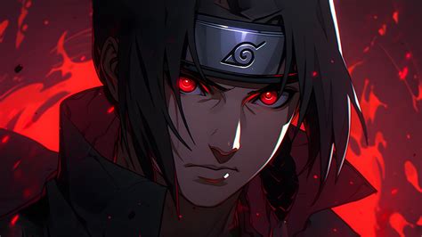 Naruto Itachi Uchiha Red Desktop Wallpaper - Itachi Wallpaper 4K