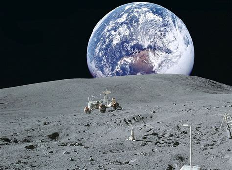 HD wallpaper: moon and planet earth, space, Wallpaper, the moon, NASA ...