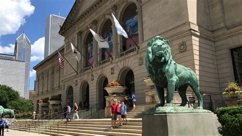 The Art Institute Of Chicago in Grant Park on Michigan Avenue