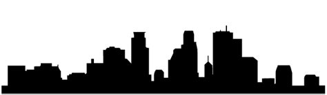 Minneapolis Skyline Silhouette - Scape Vector png download - 2536*748 ...