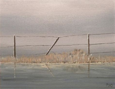 Broken Fence Painting by Philip Oaten - Fine Art America