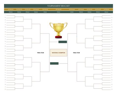 Bracket 2024 Printable Template - Onida Nanice