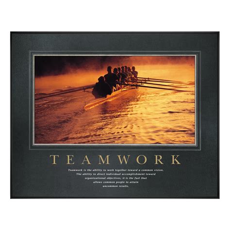 Teamwork Rowers Motivational Poster | TEAMWORK | Motivational Art ...