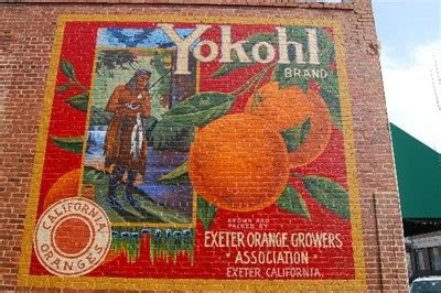 Yokohl Brand - Exeter California - Murals on Waymarking.com