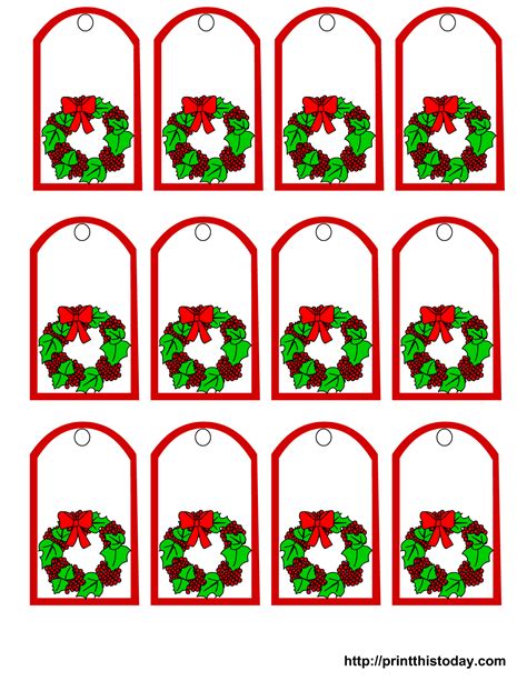 Free Printable Christmas Gift Tags