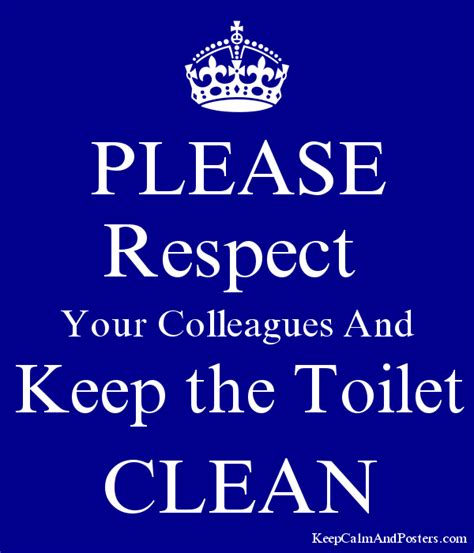 Please Keep The Bathroom Clean After Use - Bathroom Poster