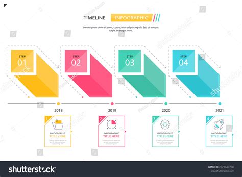 Process Infographic Design Template Timeline Step Stock Vector (Royalty ...