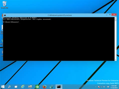 Open command prompt fullscreen in Windows 10