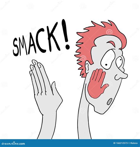 Funny Smack Draw Cartoon Vector | CartoonDealer.com #245253909