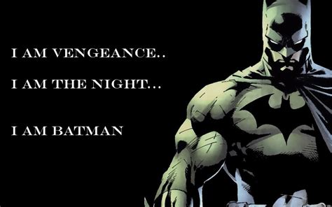 You probably know this quote, but what if for every 'The Batman ...