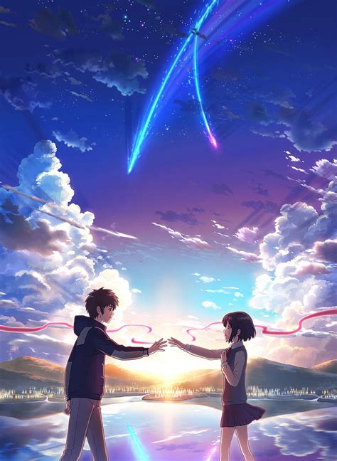 4K free download | Anime, Sky, Cloud, Comet, Scenic, Your Name, Kimi No ...