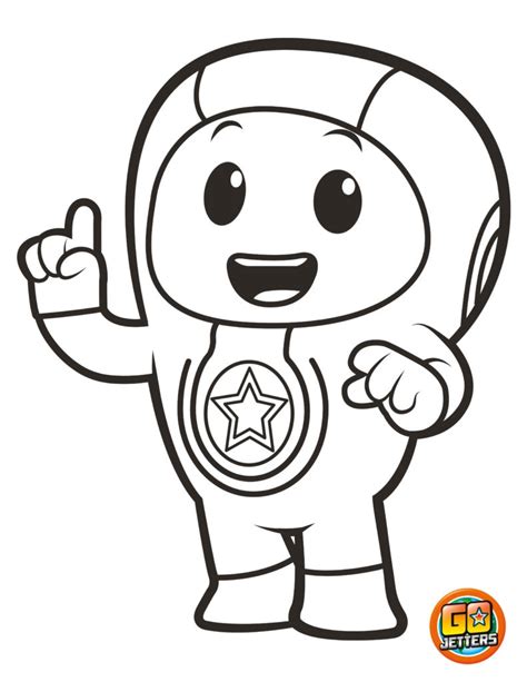 Foz Colouring Sheet - Go Jetters Official Website