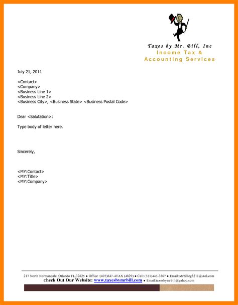 How To Write A Letterhead Sample | Business Letter