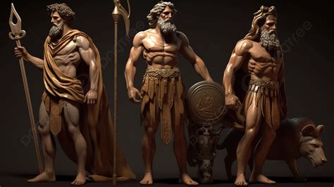 Ancient Greek Mythology Character Set From Ancient Gods And Kings ...