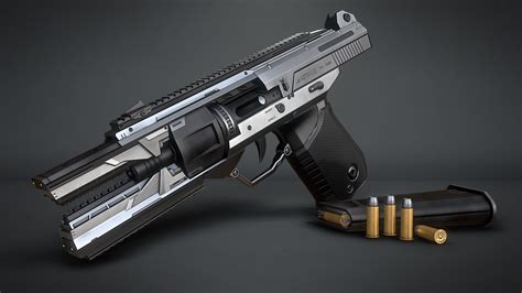 Marcelo M. Prado - 3D Game Artist - Sci-fi Handgun