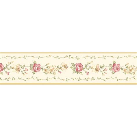 Norwall Red Rose Wallpaper Border-PP79454 - The Home Depot