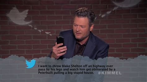 Blake Shelton from Celebrity Mean Tweets From Jimmy Kimmel Live! | E! News