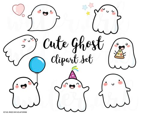 ghost clipart, cute ghost clip art, halloween clipart By My First ...