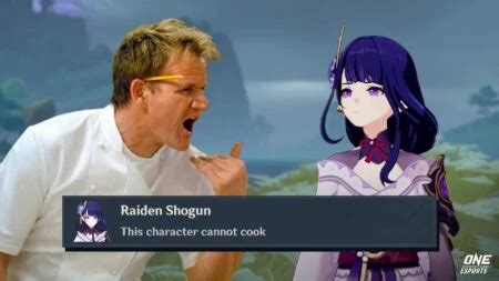 Fan art reimagines Raiden Shogun as Gordon Ramsay's student | ONE Esports