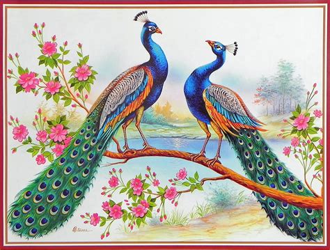 Peacock - Indian National Bird (Reprint on Paper - Unframed) | Bird ...