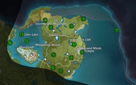 genshin impact map regions - genshin impact