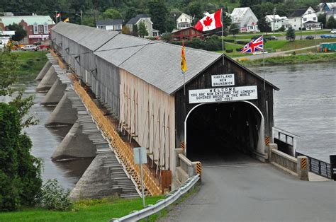 Hartland Bridge - New Brunswick - The World's Longest Covered Bridge ...