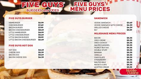 Updated Five Guys Menu Prices + Secret Items (2024)