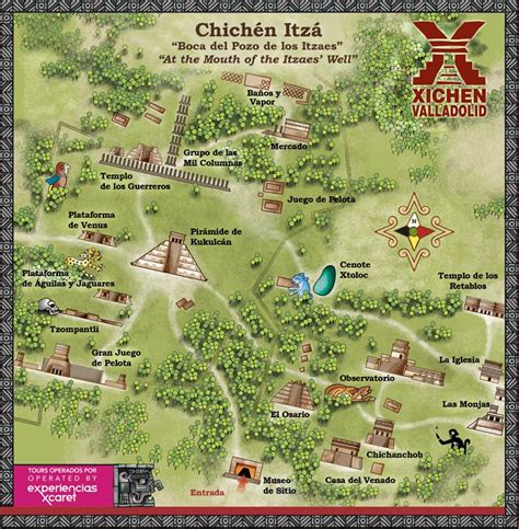 Mapa de Chichén Itzá